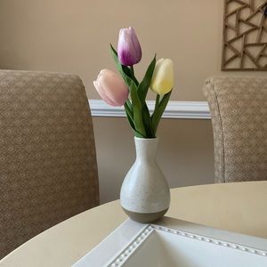Speckled Bud Vase Platter Decoration 💐